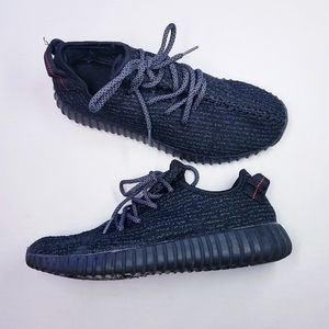 Yeezy Black and Gray Athletic Shoes with Primeknit Upper